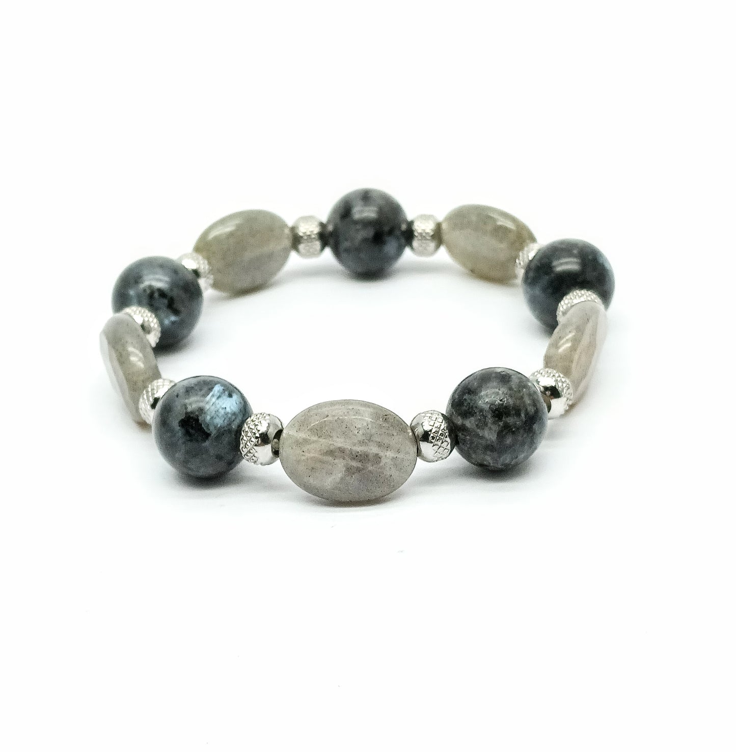 Shades| labradorite stretch bracelet